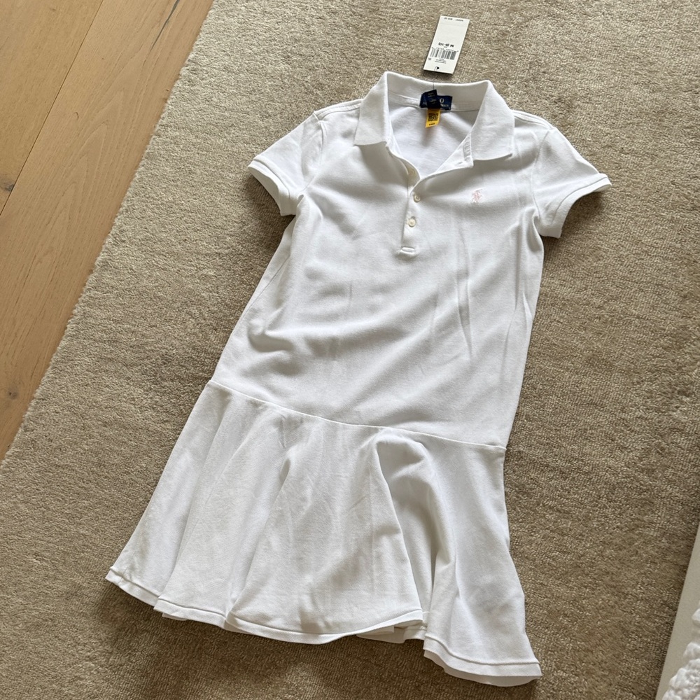 Polo by Ralph Lauren White Kids Casual Dress